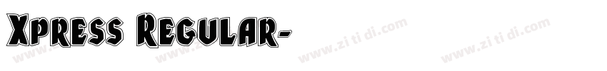 Xpress Regular字体转换